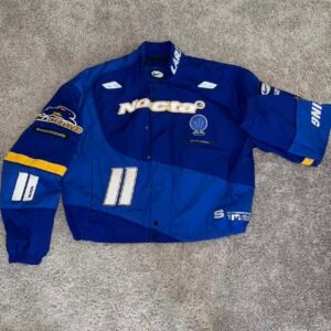 Nike Men's Blue and Navy Jacket - Image 1