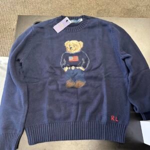 Polo Ralph Lauren Men's Navy and Blue Jumper - Image 1