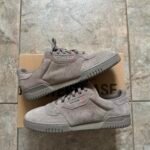 Yeezy Men’s Grey and Cream Trainers