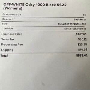 OFF-WHITE Odsy-1000 Black SS22 - Image 5
