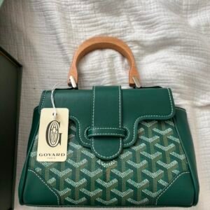Goyard green mini handbag Saigon Top Handle Bag Coated Canvas Brand new✔️ - Image 1