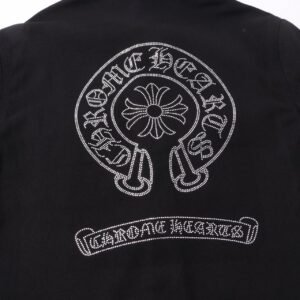 Chrome Hearts diamond horseshoe cross shirt denim jacket - Image 3