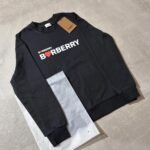 Burberry Black Sweatshirt Longsleeve Heart Logo