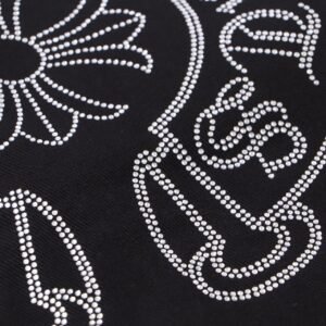 Chrome Hearts diamond horseshoe cross shirt denim jacket - Image 4