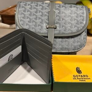 Goyard grey saddle bag - Image 6