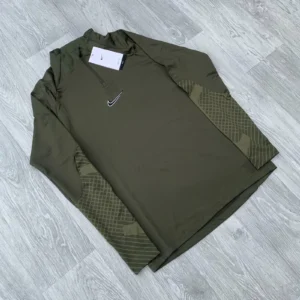 Nike Strike Dri Fit Tracksuit Half Zip Track Top Pants Bottoms Set - Khaki [L] - Image 2