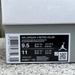 Air Jordan 3 OG SP “Diffused Blue”x A Ma Maniére - Image 4