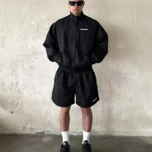 Men Women Tracksuit Set Jacket & Shorts Streetwear Summer Casual Outfit All Size - Image 8