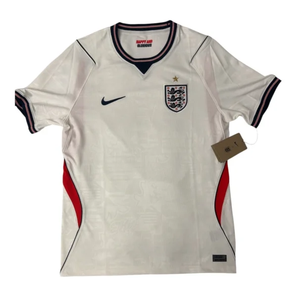 Nike England Soccer Jersey White Navy Red FIFA World Cup 2026 Patc