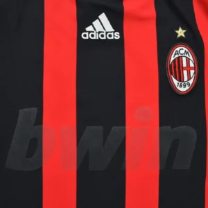 AC Milan 2008/2009 Home Football Soccer Shirt Jersey Adidas Mens M Flaw - Image 8