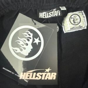 Hellstar black shorts with white accents - Image 4