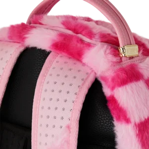 Sprayground Furzilla Shark Pink Check Backpack BRAND NEW - Image 11
