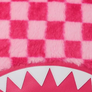 Sprayground Furzilla Shark Pink Check Backpack BRAND NEW - Image 13