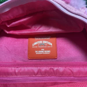 Sprayground Furzilla Shark Pink Check Backpack BRAND NEW - Image 3