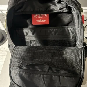 Sprayground Camo Chenille Shark Mouth Backpack Black Limited Edition 2018 - Image 4