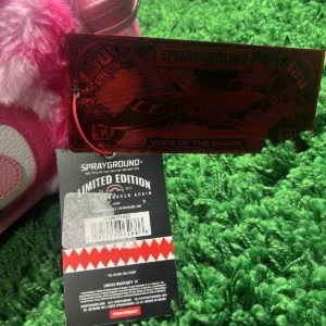 Sprayground Furzilla Shark Pink Check Backpack BRAND NEW - Image 4