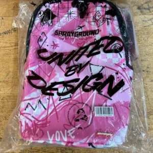 SPRAYGROUND BROKEN HEARTS CLUB PINK SMOKE CHECK BACKPACK B8672 NEW IN BAG/TAGS - Image 6