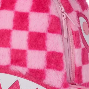 Sprayground Furzilla Shark Pink Check Backpack BRAND NEW - Image 10