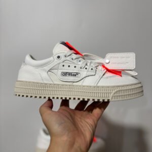Ow Triple White Off White Off Court Sneakers - Image 7