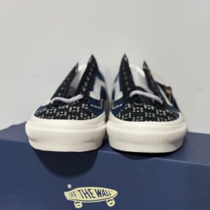 Vance Knitted Black And Blue Vans Authentic - Image 4