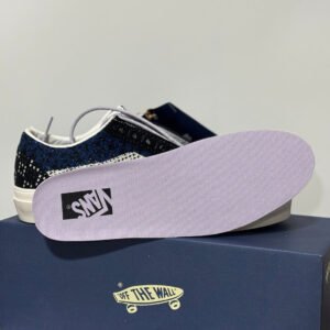 Vance Knitted Black And Blue Vans Authentic - Image 12