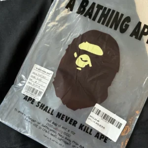 A Bathing Ape BAPE Black Ape Head Graphic Burberry Short Sleeve Tee - Image 6